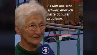 Turn Oma wird 95 (old gymnast) Johanna Quaas I Mega amazing!