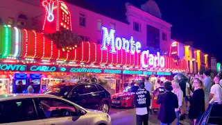 Southend Seafront After Dark 😈 Arcade Neon & Car Cruisers [4K HDR]