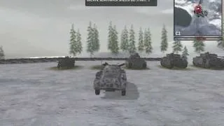 Battlegroup42 german vehicles in the map carpathin winter