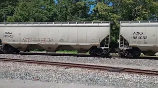 Somewhat shiny NS 1232 trails 3rd on NS 45R at Burnside (6/29/2022)