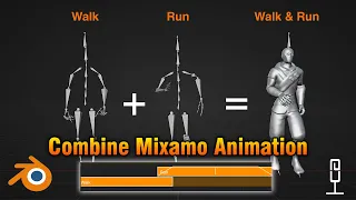 How To Combine Mixamo Animation In Blender