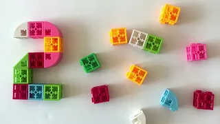 Make number out of cube blocks (21to30)｜상상큐브 블록으로 숫자를 만들어요 (21~30)