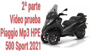 (2) Piaggio mp3 500 hpe Sport  Advanced Vídeoprueba