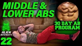 Middle Abs & Lower Abs Workout At Home | 30 Days to Six Pack Abs for Beginner to Advanced Day 22