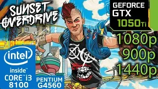 Sunset Overdrive - GTX 1050 ti - i3 8100 - G4560 - 1080p - 900p - 1440p - Benchmark PC