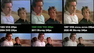 Star Wars VI. -  VHS vs DVD vs Blu ray vs 4K Blu ray