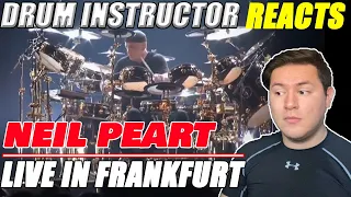 Drum Instructor Reacts to Neil Peart Drum Solo - Live in Frankfurt | Neil Peart Drummer Reaction