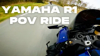 YAMAHA R1 CURVY ROADS - 4K POV RAW