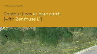 Contour lines at bare earth [with Zenmuse L1]