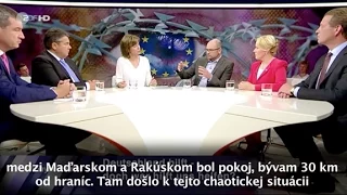 Utečenci, utečenecké tábory a kvóty - R. Sulík v nemeckej politickej talkshow Maybrit Illner / ZDF