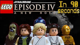 Star Wars: A New Hope in 90 Seconds [Lego Stopmotion]