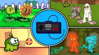 FNF Nostalgic Games All Phases - Net Games Fever (PVZ / Cut The Rope / MSM / FireBoy And WaterGirl)