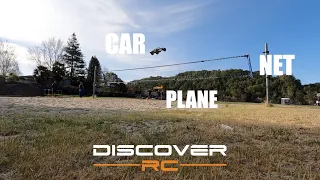 RC Car Jumps Over RC Plane | Over/Under The Net