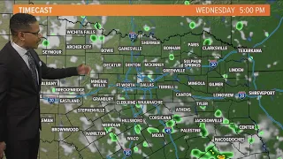 DFW Weather: Spotty showers continue this week