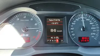 Audi S6 C6 5.2 V10 0-150km/h S-mode