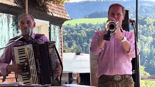 Alpenstarkstrom auf der Blockhütte Oberstaufen, Video 9, Sept. 23, Partyband, Alpenstarkstrom,