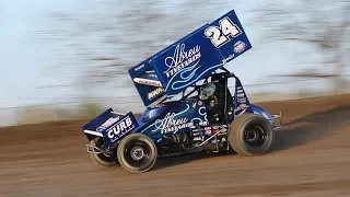 Infield View of Rico Abreu Qualifying 410 Outlaw Sprint Car @ Wilmot Raceway (5-4-2019)