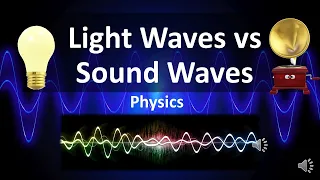 Light waves vs Sound waves | Difference Between Light And Sound Waves | Physics | The Science Stuff