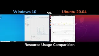 Windows 10 vs Ubuntu 20.04 - Resource Usage & Gaming Comparison