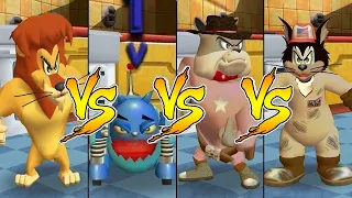 Tom and Jerry in War of the Whiskers Spike Vs Butch Vs Robot Cat Vs Lion (Master Difficulty)