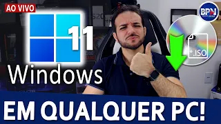 Instale o Windows 11 em QUALQUER PC, Sem Requesitos, TPM 2.0 - BAIXE AGORA!