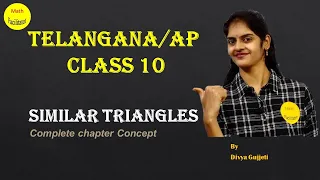 Class 10 | Chapter 8 |  Similar Triangles | Full Concept| Theorems