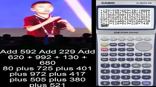 China Viral Video 2018 Human Calculator Mathematical Genius Chinese Young Boy