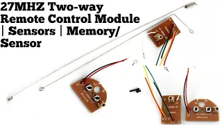 2CH RC Remote Control || 27MHz Two-way Remote Control Module Circuit Review