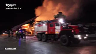 В Брянске выясняют причину пожара в поселке Новые Дарковичи