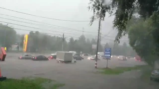 Потоп в городе Ульяновск. 5 июля 2017 года. Это ужас