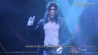 SIMPLY JACKSON - THE LEGEND RETURNS... Michael Jackson Live Band Theatre Show Billie Jean 2018