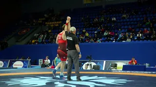 1/8 Final FS 97 kg MURAZI MCHEDLIDZE (UKR) MAHAMED ZAKARIIEV (UKR)