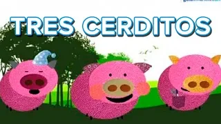 Los tres cerditos y el lobo, cuento infantil