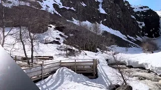 Njupeskär Waterfall Sweden.