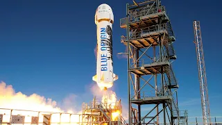 Основатель Amazon Джефф Безос стартовал на корабле New Shepard в космос на Blue Origin