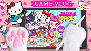 HELLO KITTY PLAYS AVATAR WORLD! Toca Boca With My iPad | Toca Life World | Pazu