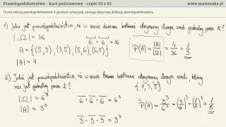 Prawdopodobieństwo - kurs podstawowy