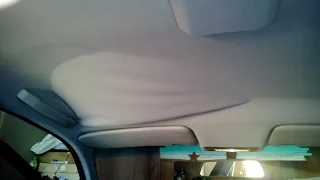 Ремонт провисшего потолка автомобиля (без его снятия)