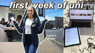 FIRST WEEK OF UNIVERSITY VLOG 2023 | Lectures & Campus Life | Master's Student @ University of Kent