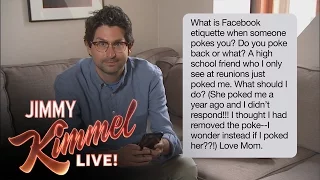 Jimmy Kimmel Live Staffers Read Mom Texts