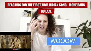 DANCER REACTS FOR THE FIRST TIME INDIAN SONG - MOHE RANG DO LAAL *so beautiful*