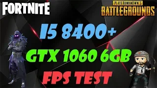 Intel core i5 8400 + GTX 1060 6GB (PUBG, FORTNITE test 1080p) Обзор ZEVS PC13400U