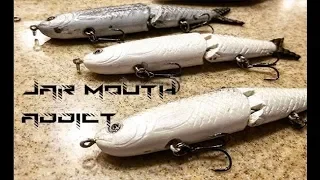 Lure Making: 6" Shad Swimbait from Sculpey clay master mold.