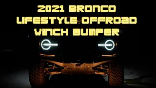 2021 Ford Bronco Winch Bumper from Lifestyle Offroad