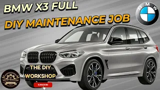 BMW X3 G01 Full Maintenance Job DIY Oil Air Cabin Fuel Filter
