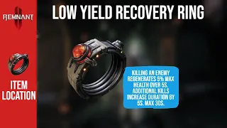 Remnant 2 Low Yield Recovery Ring