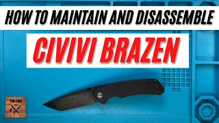 How to Maintain and Disassemble the Civivi Brazen Tanto Pocketknife. Fablades Full Review