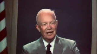First President on Color TV - Eisenhower 1955
