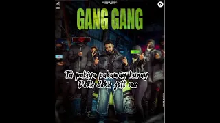 Gang Gang - lyrics | Gippy Grewal | JP47 | Mad Mix | Humble Music | Punjabi Song 2024