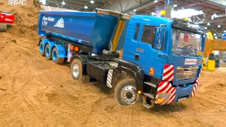 RC TRUCKS STUCKING, RC TRUCKS OVERLOADED, RC DIGGER LIEBHERR SME, RC TRUCK LOW LINER MAN, MB ACTROS